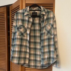 Wildfang Flannel Blue and Neutral